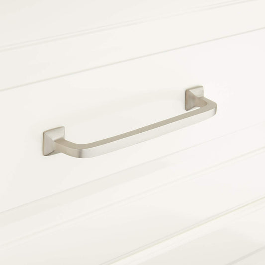 Signature Hardware HL-552-6-BN Klein 6" C2C Handle Cabinet Pull - Brushed Nickel