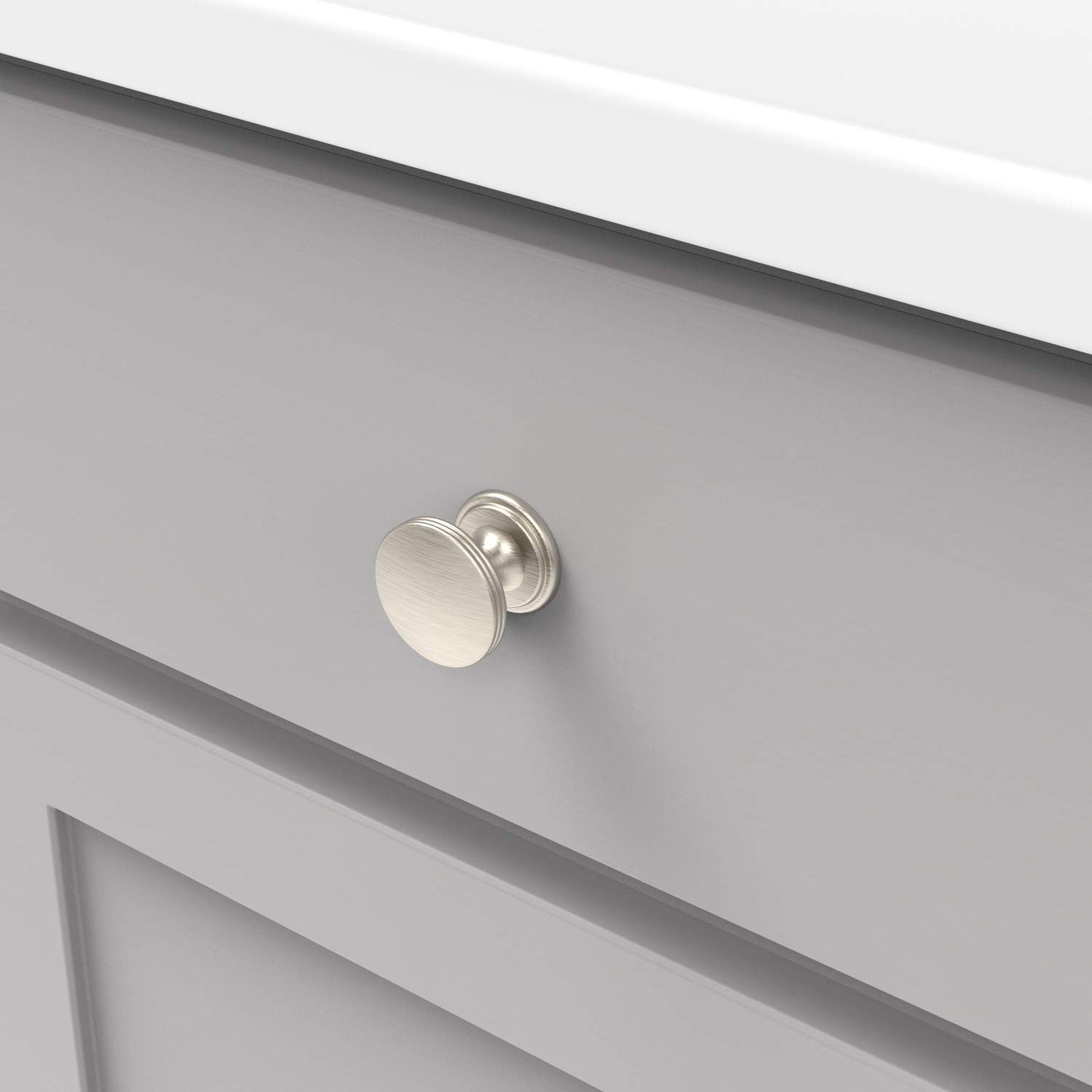 Hickory Hardware P2142-SN American Diner Transitional 1-3/8" Knob Satin Nickel