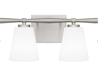 Quoizel BID8616BN - Brindley Bathroom Vanity 2-Light - Brushed Nickel