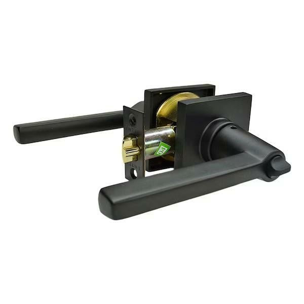 EMTEK Flat Black Entry Door Set 5122HLOUS19LH - Left Hand