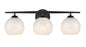 Millenium 18103-MB Kimorra 3 light Matte Black Bathroom Vanity Light