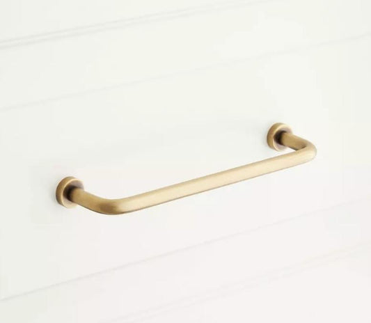 Signature Hardware SH551092AB - 5" Sidra Brass Cabinet Pull - Antique Brass