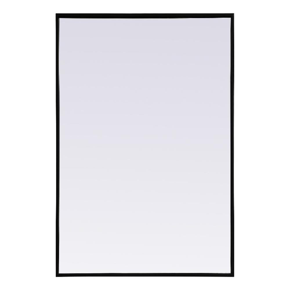 Elegant lighting MR42436BK Rectangular Mirror Black