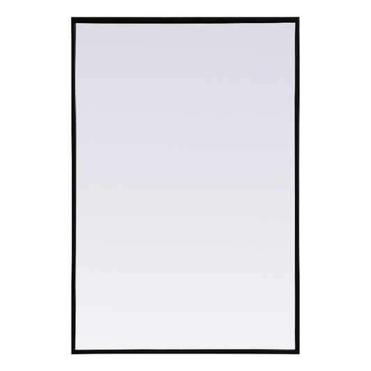 Elegant lighting MR42436BK Rectangular Mirror Black