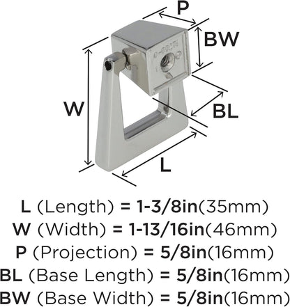 Amerock BP55274PN Blackrock Cabinet Pendant Polished Nickel 1-13/16" Length