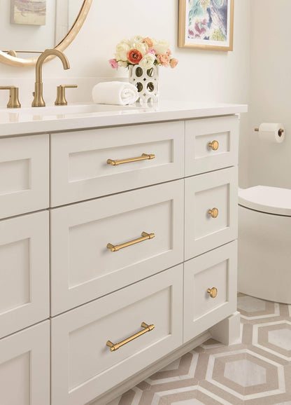 Amerock | Cabinet Pull | Champagne Bronze | 5-1/16 inch Center-to-Center