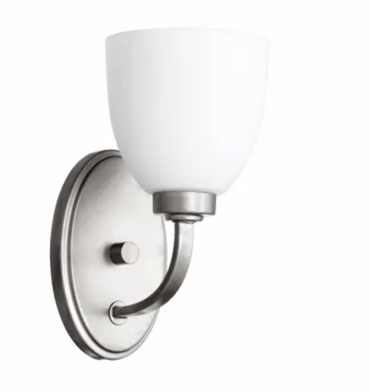 Quorum Reyes 10" Wall Sconce in Classic Nickel