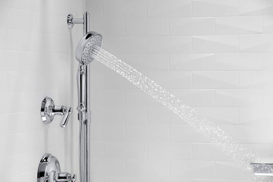 KOHLER 22163-G-CP Bancroft Handheld Showerhead with 3 Spray Settings,1.75GPM, PC