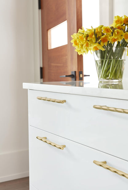 Amerock Cabinet Pull Champagne Bronze 6-5/16 inch Center to Center St. Vincent