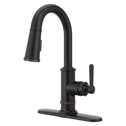 Pfister, GT572TDD, Port Haven Single Hole Pull Down Faucet Polished Nickel