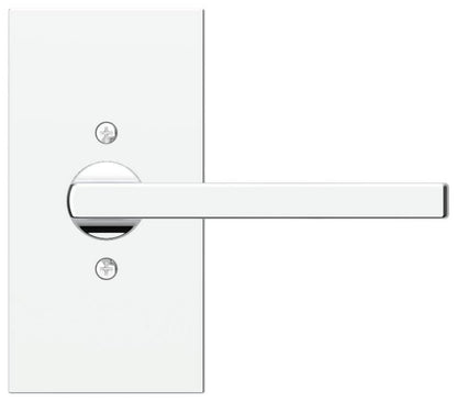Baldwin FD.SQU.R.CFR.055 Square Two-Sided Dummy Door Lever Set Polished Nickel