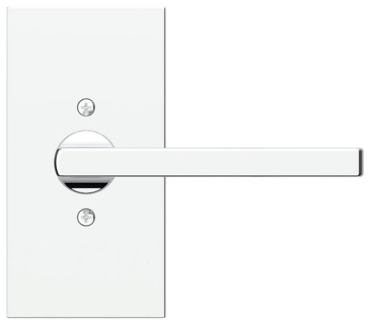 Baldwin FD.SQU.R.CFR.055 Square Two-Sided Dummy Door Lever Set Polished Nickel