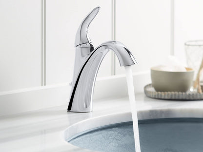 Kohler K-45800-4-CP Alteo Centerset Bathroom Sink Faucet w/Metal Drain-Chrome
