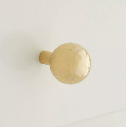 Signature Hardware SH55329PB Kersey Hammered Knob-Polished Brass