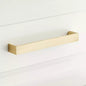 Signature Hardware 6" Grohl Hammered Brass Cabinet Pull - Satin Brass