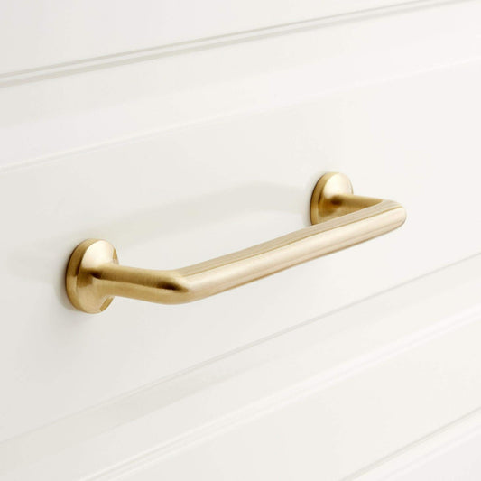 Signature Hardware SH-553-008-SB Belfast 4"Handle Cabinet Pull - Satin Brass