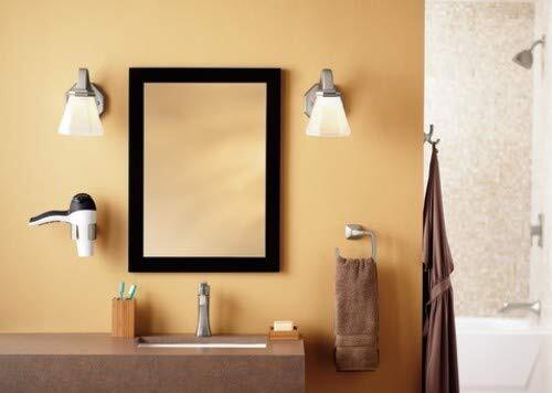 Moen Voss Brushed Gold Bathroom Towel Ring, Modern Wall Mounted Bathroom