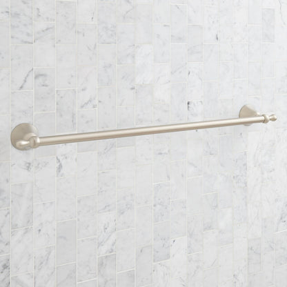 Signature Hardware 955108 Traditional 27-1/8" Towel Bar - Brushed Gold