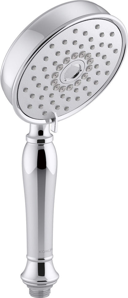 KOHLER 22163-G-CP Bancroft Handheld Showerhead with 3 Spray Settings,1.75GPM, PC