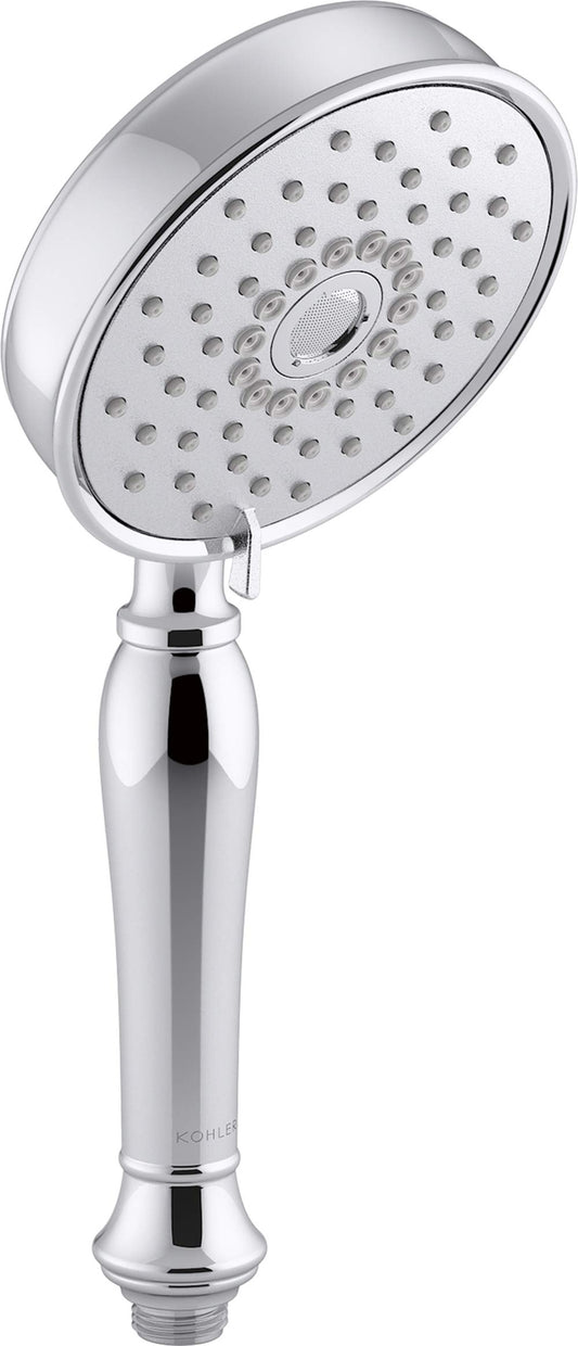 KOHLER 22163-G-CP Bancroft Handheld Showerhead with 3 Spray Settings,1.75GPM, PC