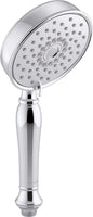 KOHLER 22163-G-CP Bancroft Handheld Showerhead with 3 Spray Settings,1.75GPM, PC