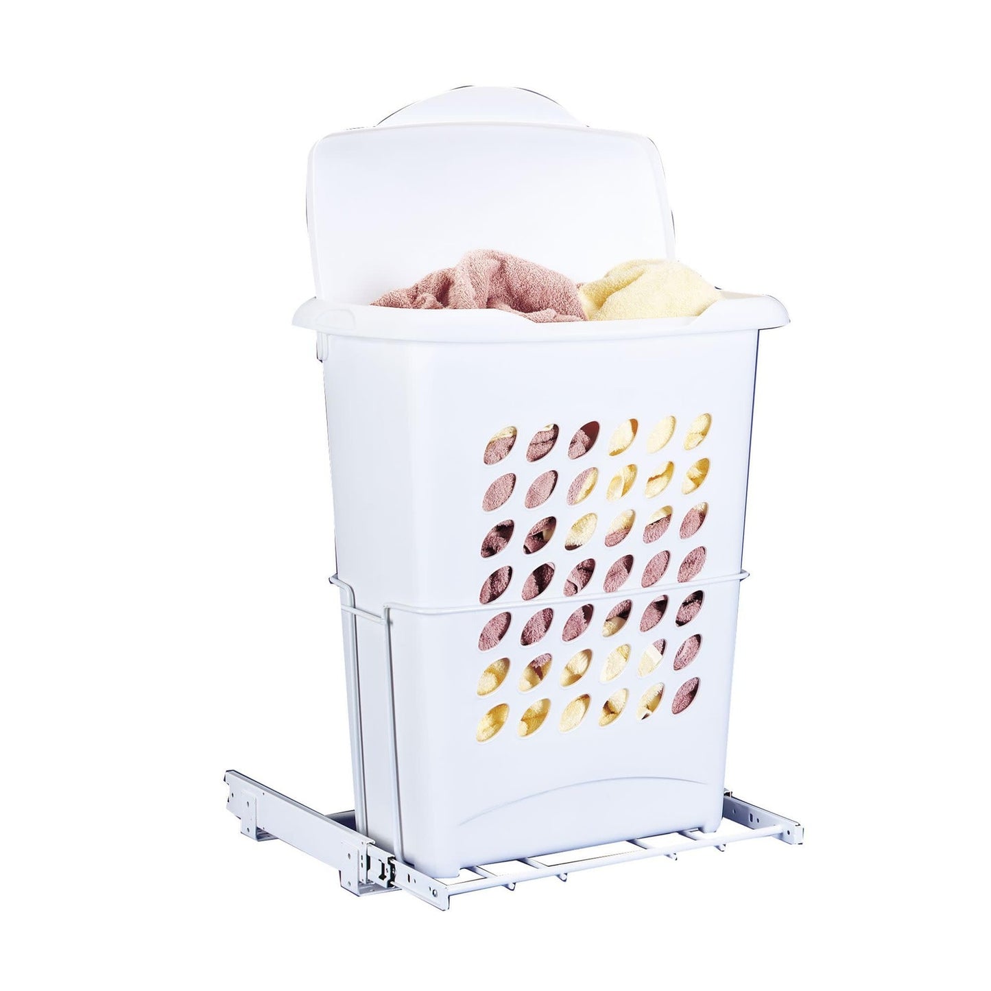 REV-A-SHELF HPRV-1925 S Polymer Pullout Hamper for Vanity/Closet Applications