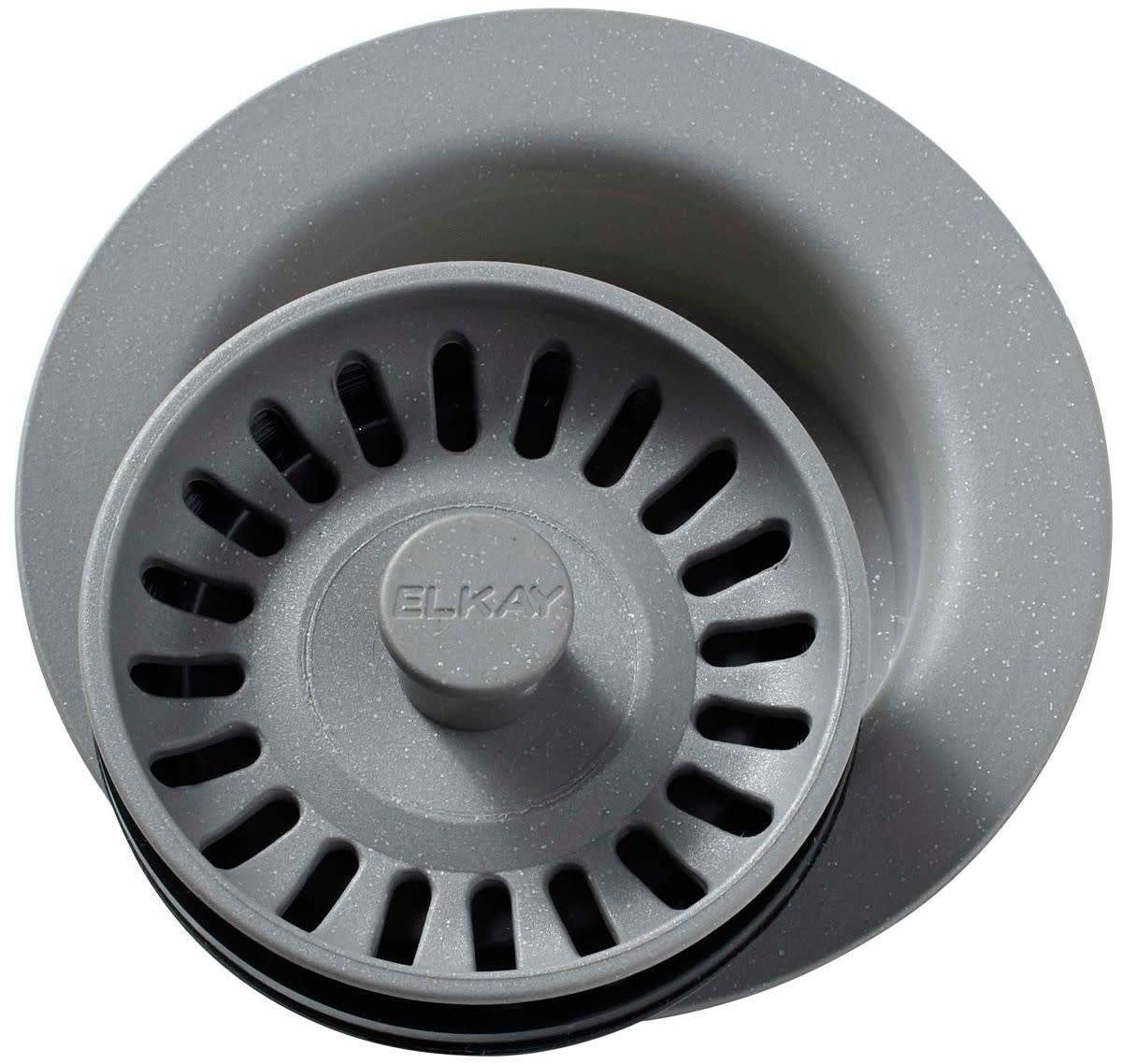 Elkay LKQD35GS Polymer 3.5" Disposer Flange Removable Basket Strainer Greystone