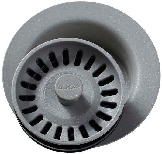 Elkay LKQD35GS Polymer 3.5" Disposer Flange Removable Basket Strainer Greystone