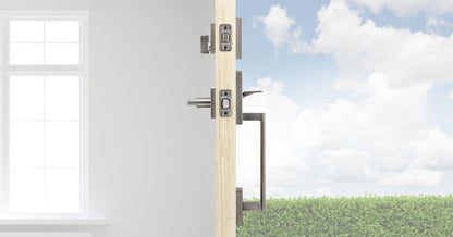 Kwikset 818SCELIP San Clemente Single Cylinder Keyed Exterior Only Satin Chrome