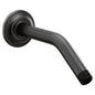 Moen S122BL Matte Black Premium Standard Shower Arm with Flange