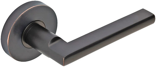 INOX RA243L472-10B RA Round Door Lever, 2-3/4-Inch Backset, Oil Rubbed Bronze