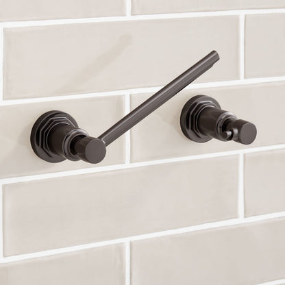 Signature Hardware 476969 Greyfield Wall Mounted Pivoting Toilet Paper Holder