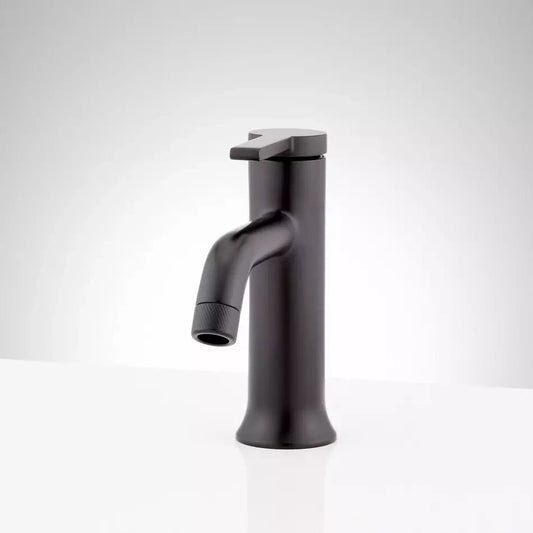 Signature Hardware - Lentz single - hole Bathroom Faucet - matte black