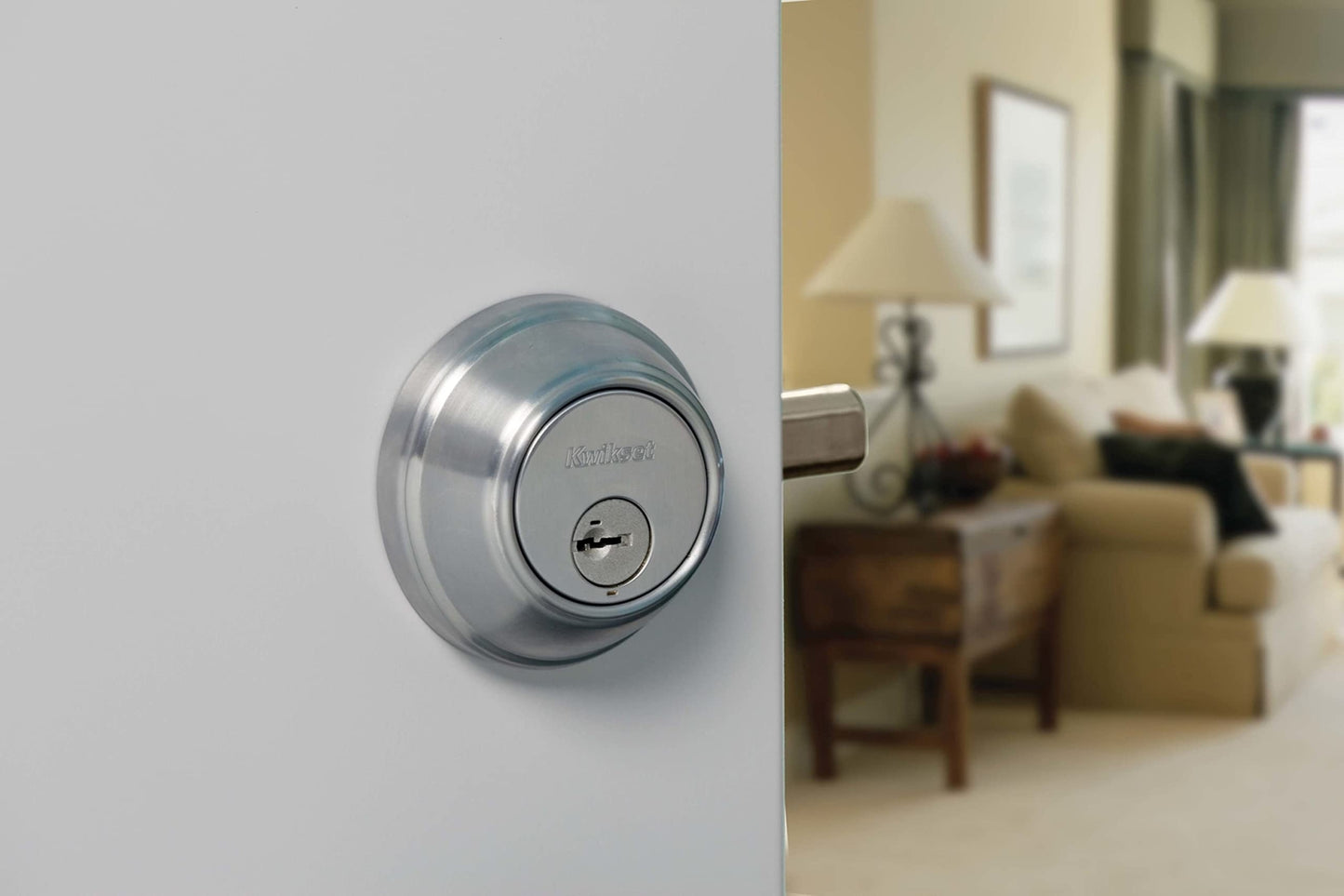 Kwikset 665-S Double Cylinder Deadbolt with SmartKey 660 Series - Satin Nickel