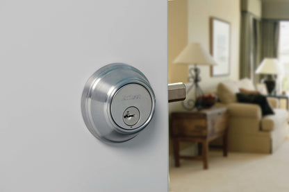 Kwikset 665-S Double Cylinder Deadbolt with SmartKey 660 Series - Satin Nickel