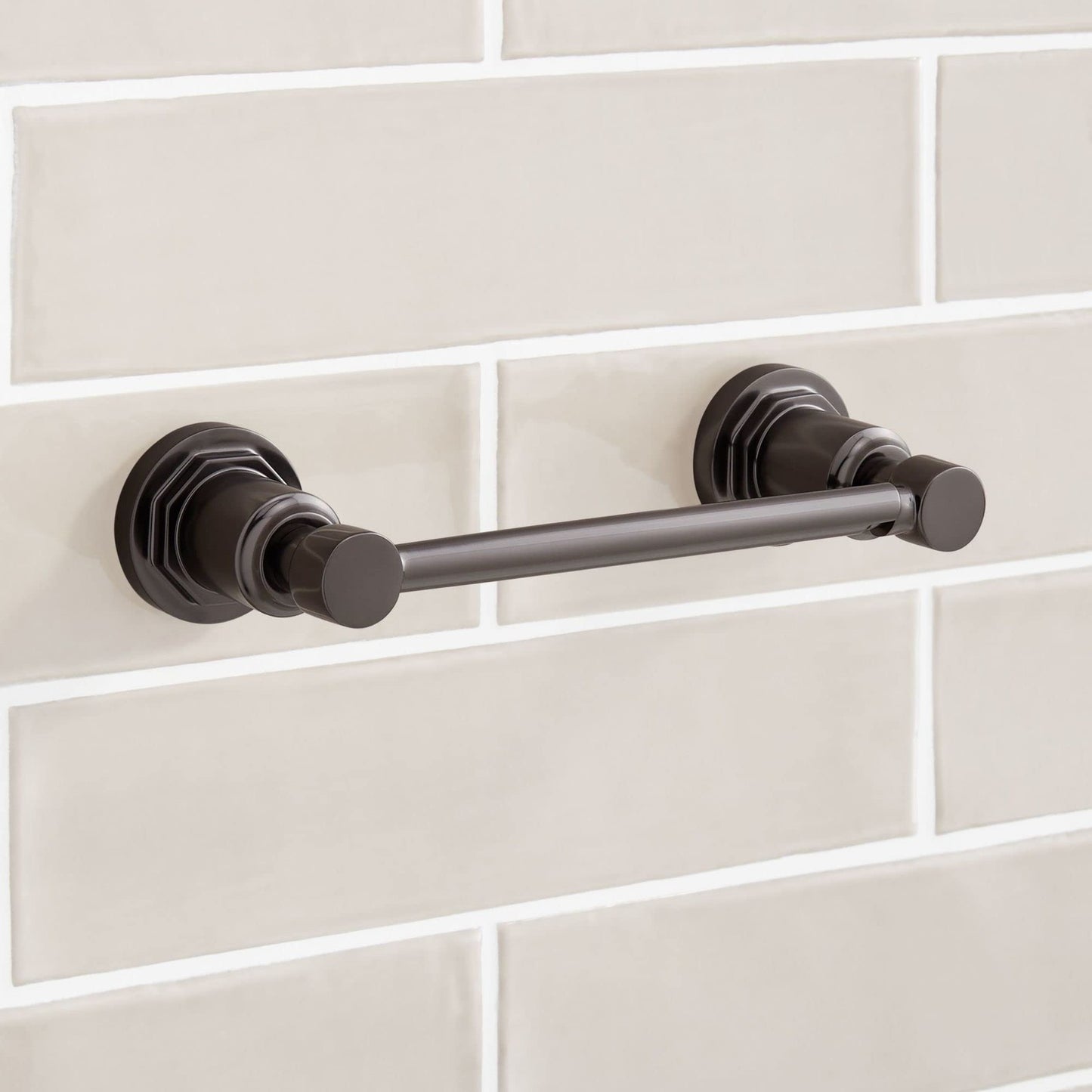 Signature Hardware 476969 Greyfield Wall Mounted Pivoting Toilet Paper Holder