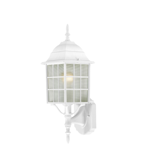 Nuvo Lighting 60/3477 Brentwood 1 Light 18 inch White Outdoor Wall Sconce-White