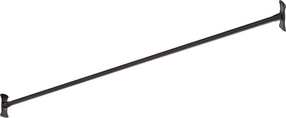 Signature Hardware 466738 60" Straight Brass Shower Rod - Brushed Gold