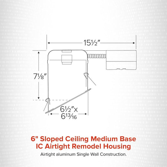 ELCO Lighting EL918ICA 6" Airtight IC Sloped Housing