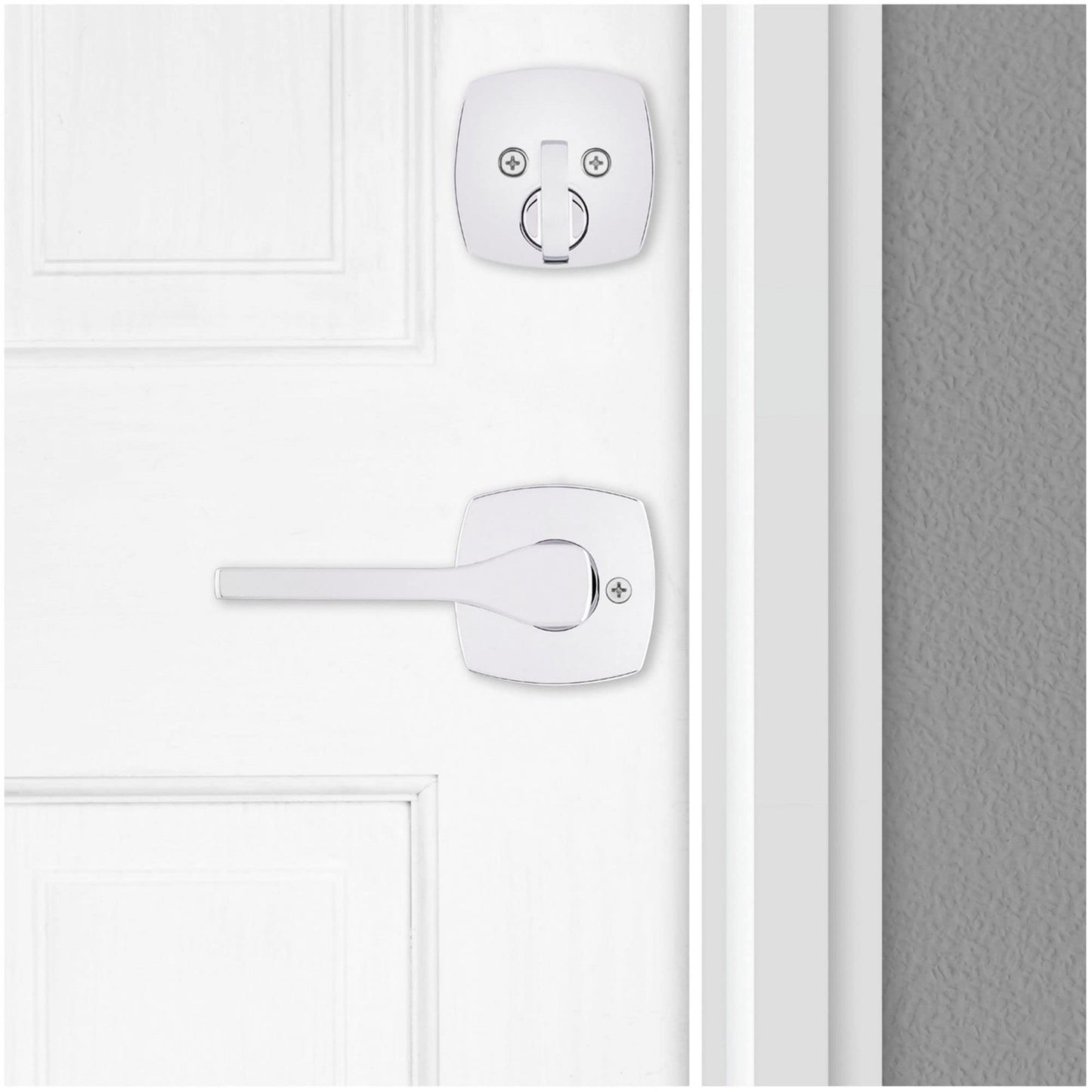 Kwikset 971TPLMDT-15 Single Cylinder Interior Tripoli Lever Trim Satin Nickel