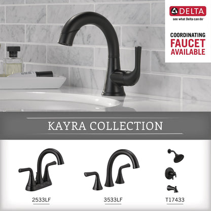 Delta 73350-BL Kayra Tissue Holder, Matte Black