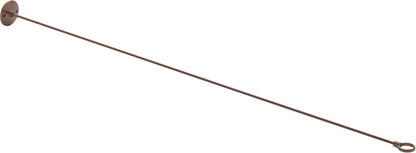 Signature Hardware 466833 36" Steel Shower Rod Ceiling Support - Brushed Nickel