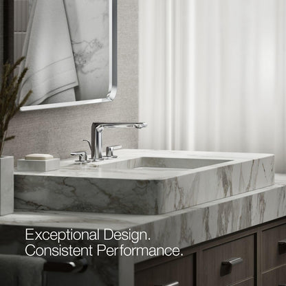 KOHLER K-97352-4-CP AVID™ Widespread Faucet, Lever