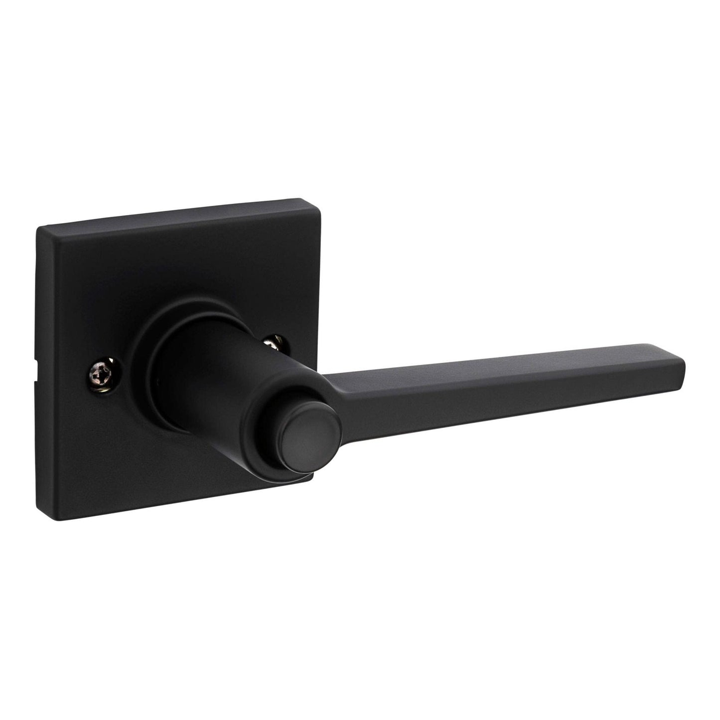 Kwikset Safe Lock Daylon Lever Square Rose Privacy Lock Satin Nickel