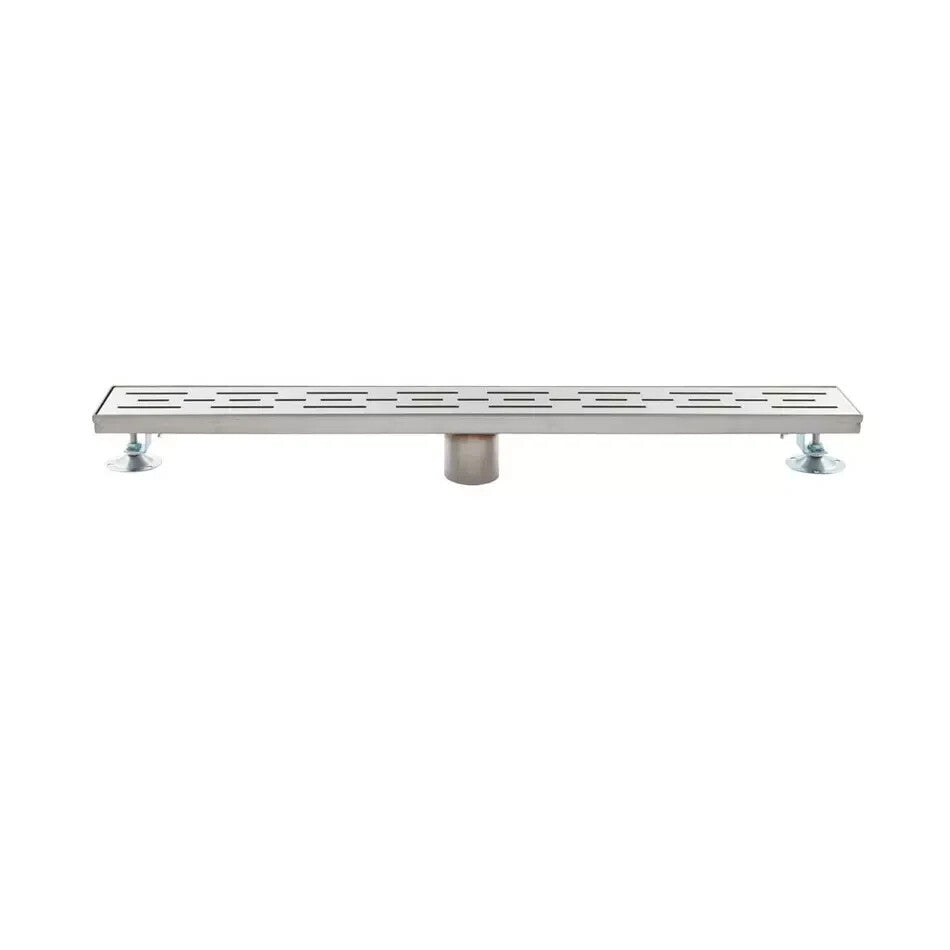 Signature Hardware - Effendi 24" Outdoor Linear Shower Drain - Brushed SS
