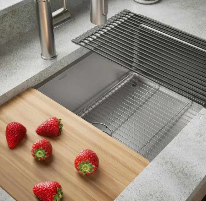 Kohler Provo 33" Dual Mount Single-bowl Workstation Kitchen Sink Kit