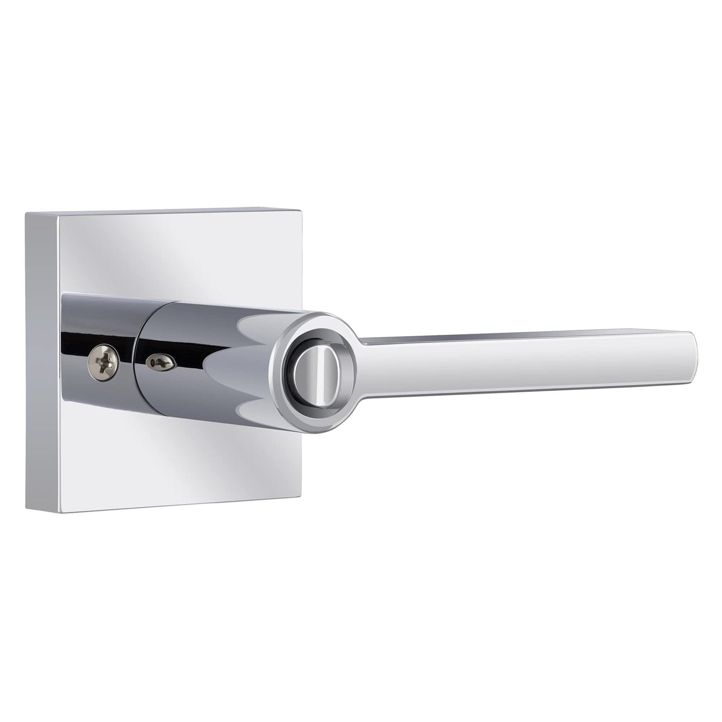 Miseno MLK1022 Lorton Flat Bar Keyed Entry Door Lever Set Satin Nickel
