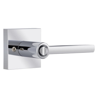 Miseno MLK1022 Lorton Flat Bar Keyed Entry Door Lever Set Satin Nickel