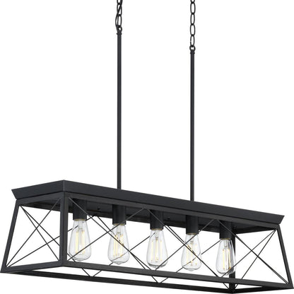 Progress Lighting P400048-031 Briarwood Chandeliers, Ceruse Black