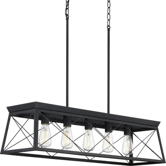 Progress Lighting P400048-031 Briarwood Chandeliers, Ceruse Black